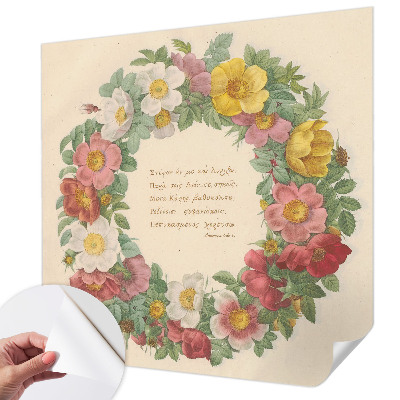 Fotobehang voor kinderkamer Bloemenkrans