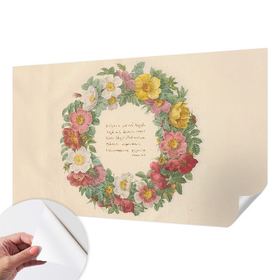 Fotobehang voor kinderkamer Bloemenkrans