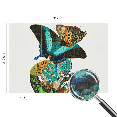 Fotobehang voor de kinderkamer Kleurrijke vlinders