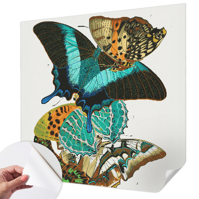 Fotobehang voor de kinderkamer Kleurrijke vlinders