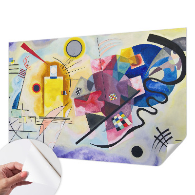 Fotobehang tienerkamer met kleurrijke abstracte vormen