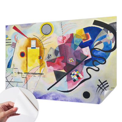 Fotobehang tienerkamer met kleurrijke abstracte vormen
