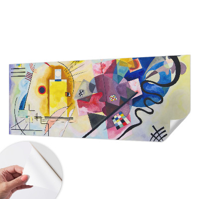Fotobehang tienerkamer met kleurrijke abstracte vormen