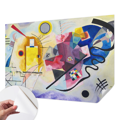 Fotobehang tienerkamer met kleurrijke abstracte vormen