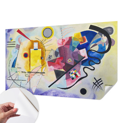 Fotobehang tienerkamer met kleurrijke abstracte vormen