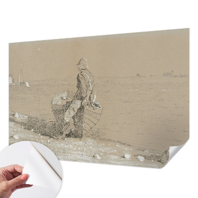 Fotobehang zelfklevend met een nostalgische scène