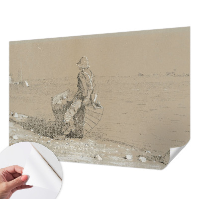 Fotobehang zelfklevend met een nostalgische scène