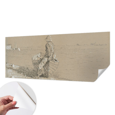 Fotobehang zelfklevend met een nostalgische scène