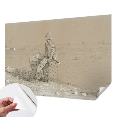 Fotobehang zelfklevend met een nostalgische scène