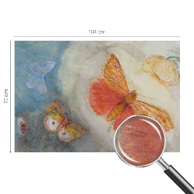 Fotobehang kinderkamer met kleurrijke vlinders