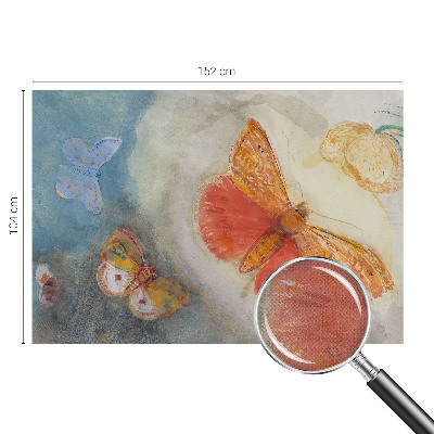 Fotobehang kinderkamer met kleurrijke vlinders
