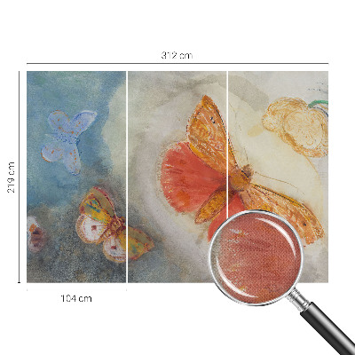 Fotobehang kinderkamer Kleurrijke vlinders