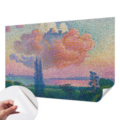 Fotobehang voor de kinderkamer met een kleurrijk landschap