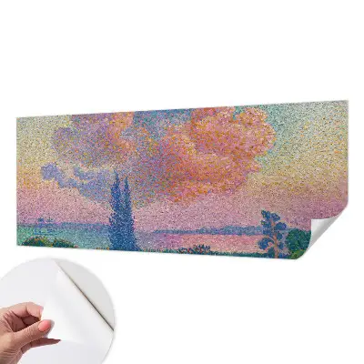 Fotobehang voor de kinderkamer met een kleurrijk landschap