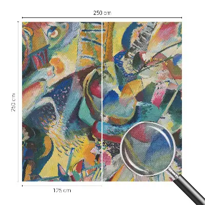 Zelfklevend fotobehang op maat met een kleurrijk abstract motief