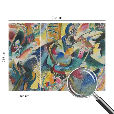 Zelfklevend fotobehang op maat met een kleurrijk abstract motief