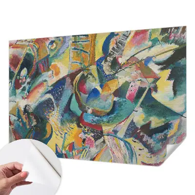 Zelfklevend fotobehang op maat met een kleurrijk abstract motief
