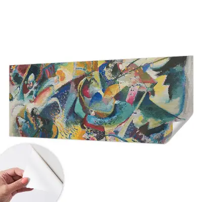 Zelfklevend fotobehang op maat met een kleurrijk abstract motief