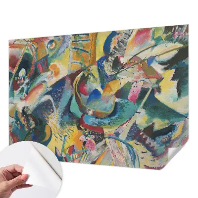 Zelfklevend fotobehang op maat met een kleurrijk abstract motief