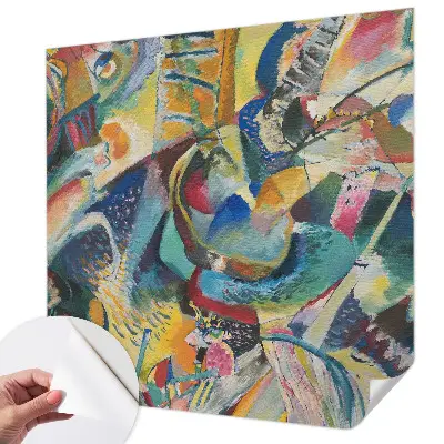 Zelfklevend fotobehang op maat met een kleurrijk abstract motief