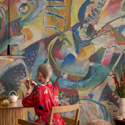 Zelfklevend fotobehang op maat Kleurrijk abstract