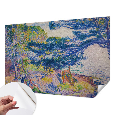 3D fotobehang met een impressionistisch landschap