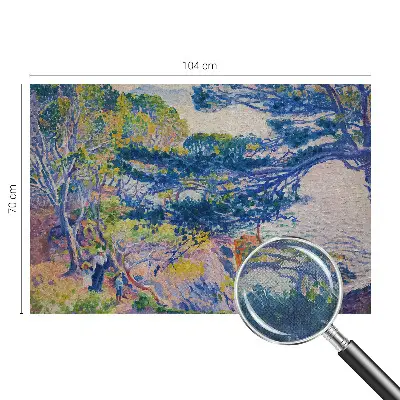 3D fotobehang met een impressionistisch landschap