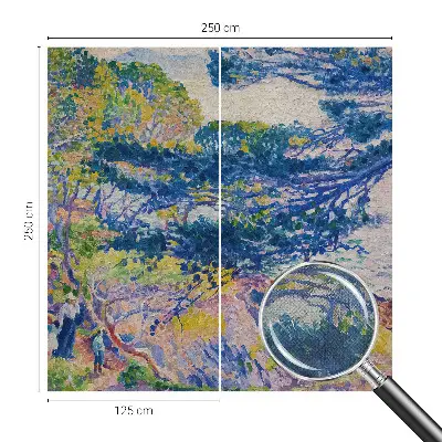 3D fotobehang met een impressionistisch landschap