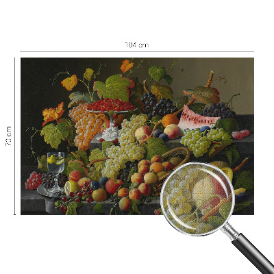 Fotobehang kinderkamer met een vruchtenillustratie