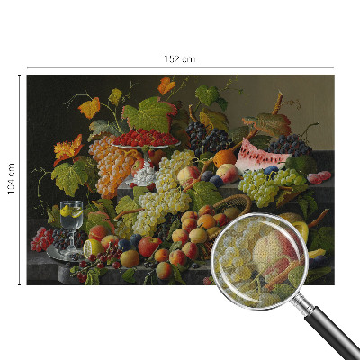 Fotobehang kinderkamer met een vruchtenillustratie