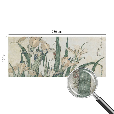 Fotobehang voor de kinderkamer Delicate irissen