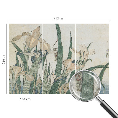 Fotobehang voor de kinderkamer Delicate irissen