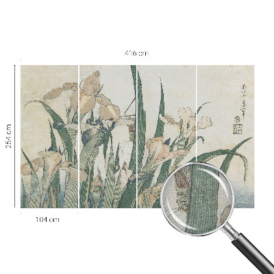 Fotobehang voor de kinderkamer Delicate irissen