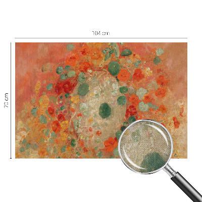 Foto behang voor de keuken Abstracte bloemen