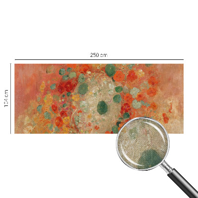 Foto behang voor de keuken Abstracte bloemen