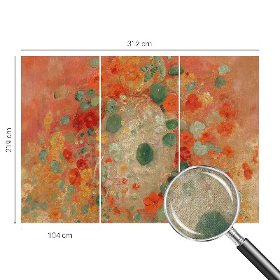 Foto behang voor de keuken Abstracte bloemen