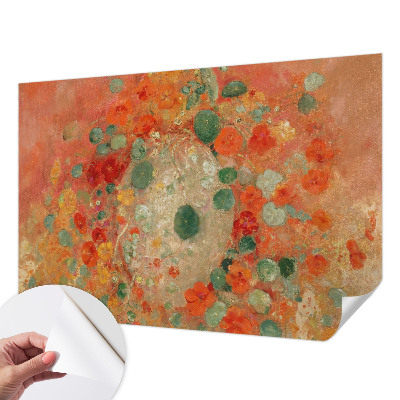 Foto behang voor de keuken Abstracte bloemen