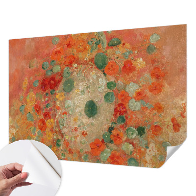 Foto behang voor de keuken Abstracte bloemen