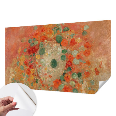 Foto behang voor de keuken Abstracte bloemen