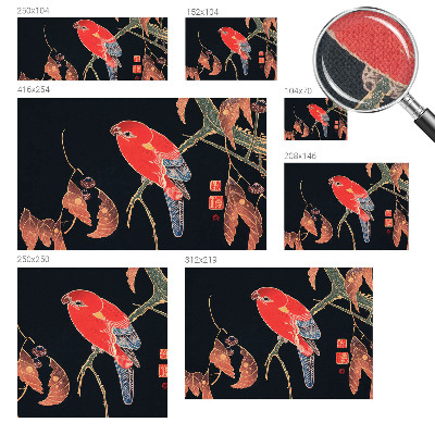 Zelfklevende behangsticker Exotische vogel