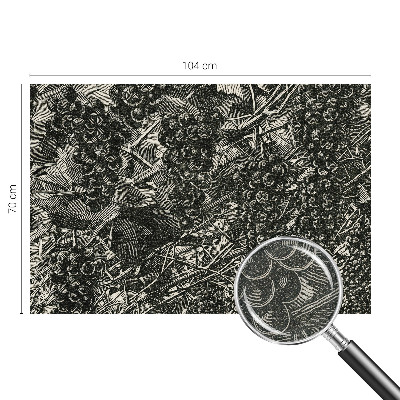 3D fotobehang Druivenafdruk