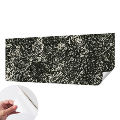 3D fotobehang Druivenafdruk