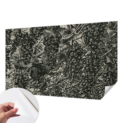 3D fotobehang Druivenafdruk