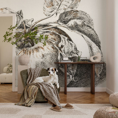 Fotobehang babykamer Appelbladeren