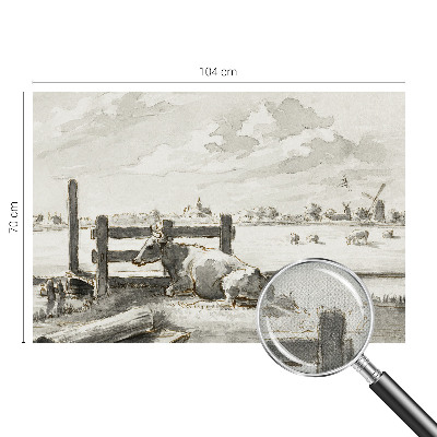 Fotobehang babykamer met een landelijke, idyllische uitstraling