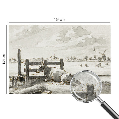 Fotobehang babykamer met een landelijke, idyllische uitstraling