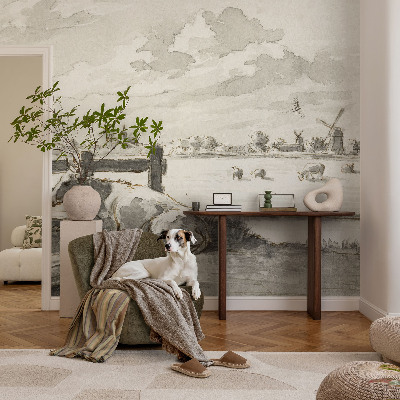 Fotobehang babykamer Landelijk idyllisch