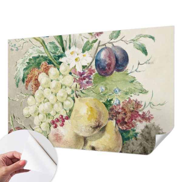 Fotobehang tienerkamer Bloemen en vruchten