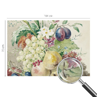 Fotobehang tienerkamer Bloemen en vruchten