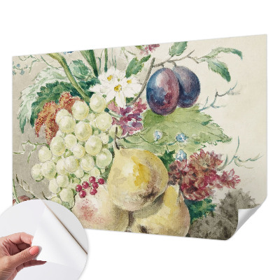 Fotobehang tienerkamer Bloemen en vruchten